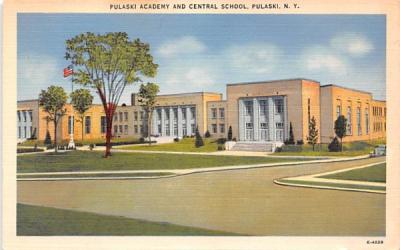 Pulaski Academy & Central School New York Postcard