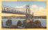 Mid Hudson Bridge Poughkeepsie, New York Postcard