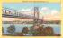 Mid Hudson Bridge Poughkeepsie, New York Postcard