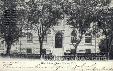 High School, Mount Vernon - Mt Vernon, New York NY Postcard