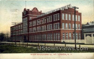 Mauser Manufacturing Co. - Mt Vernon, New York NY Postcard