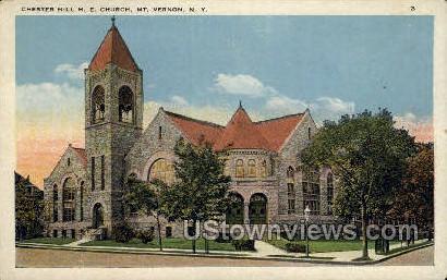 Chester Hill M.E. Church - Mt Vernon, New York NY Postcard