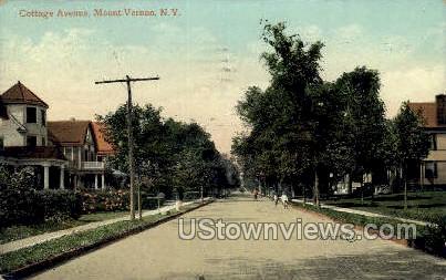 Cottage Ave. - Mt Vernon, New York NY Postcard
