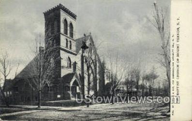 Baptist Church of Mount Vernon - Mt Vernon, New York NY Postcard