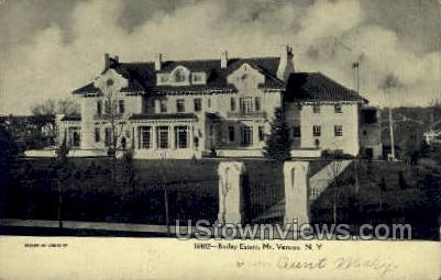 Bailey Estate - Mt Vernon, New York NY Postcard