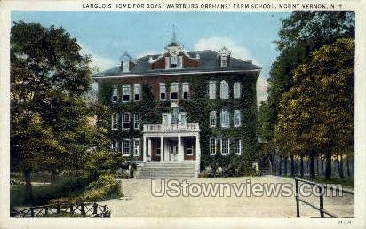 Langlois Home for Boys - Mt Vernon, New York NY Postcard