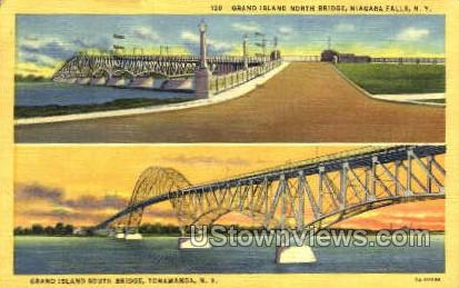 Grand Island North Bridge - Tonawanda, New York NY Postcard