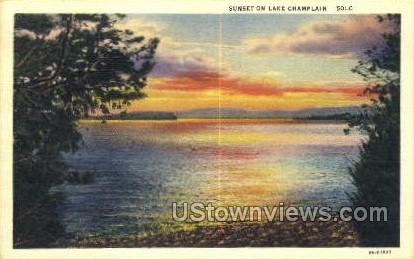 Lake Champlain, New York, NY Postcard