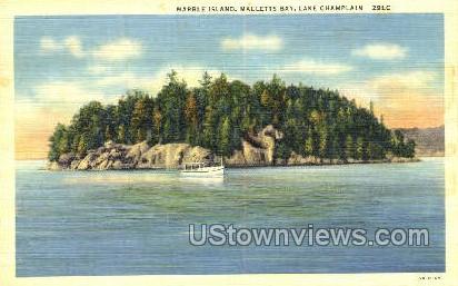Marble Island - Lake Champlain, New York NY Postcard