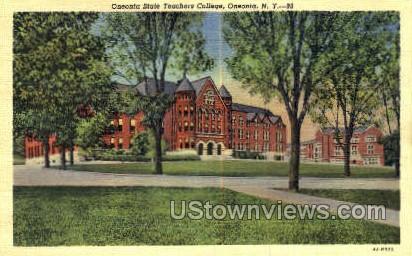 Oneonta State Teachers College - New York NY Postcard