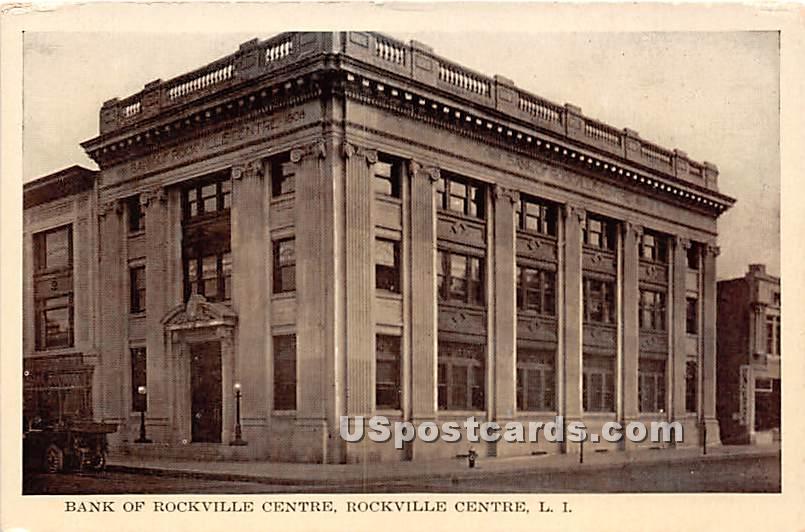 Bank of Rockville Centre - New York NY Postcard