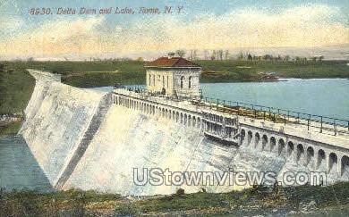 Delta Dam - Rome, New York NY Postcard