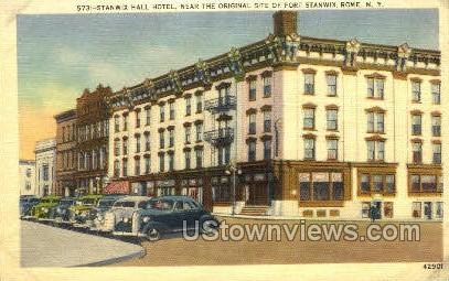 Stanwix Hall Hotel - Rome, New York NY Postcard
