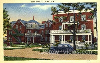 City Hospital - Rome, New York NY Postcard