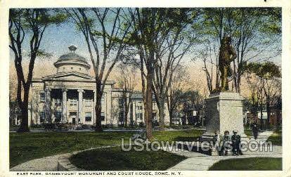 East Park, Gansevoort Monument - Rome, New York NY Postcard