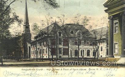 Presbyterian Church - Rome, New York NY Postcard