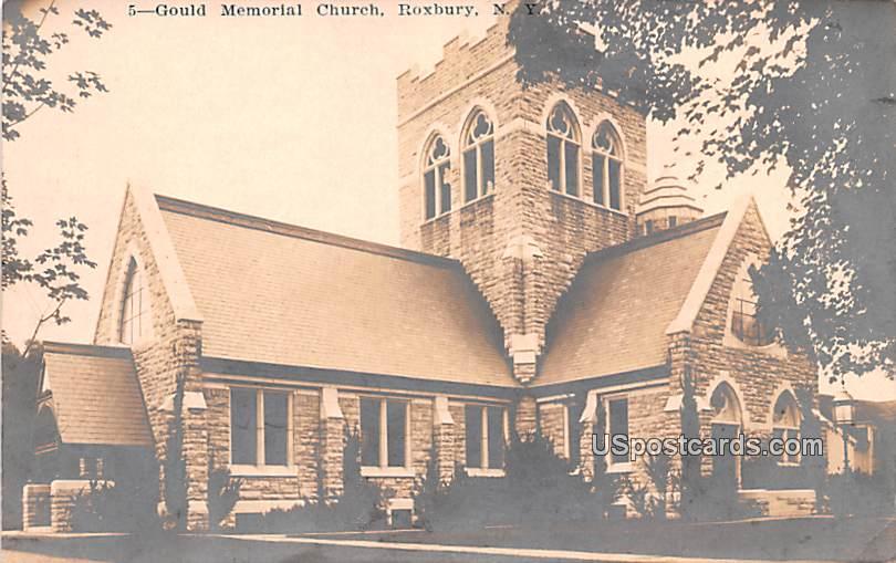 Gould Memorial Church - Roxbury, New York NY Postcard