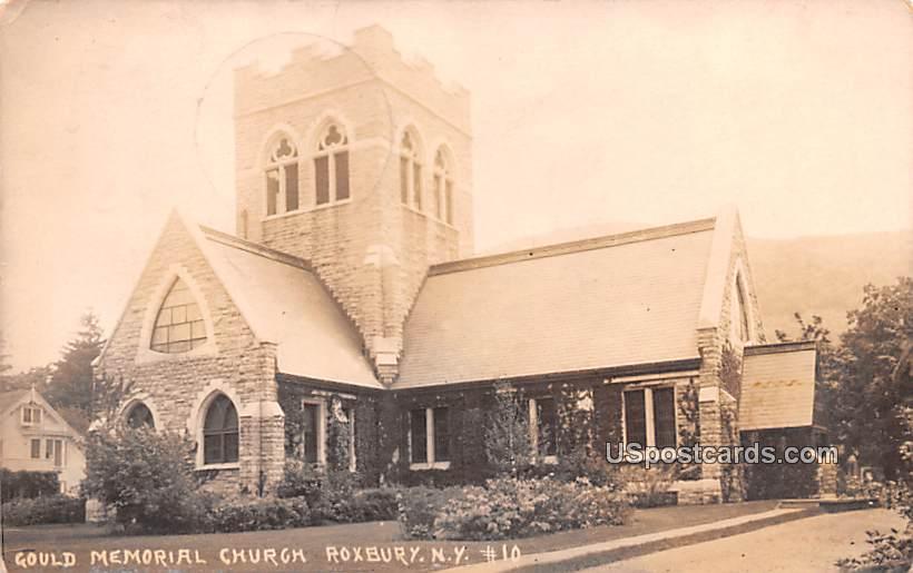 Gould Memorial Church - Roxbury, New York NY Postcard