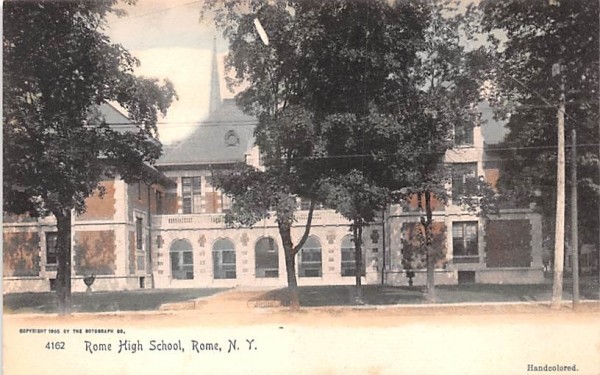 Rome High School New York Postcard