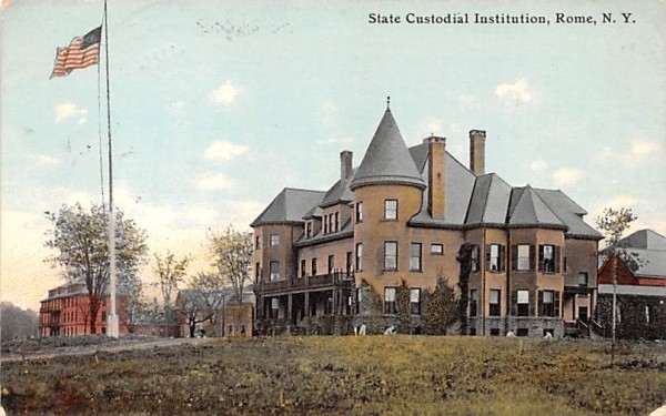 State Custodial Institution Rome, New York Postcard