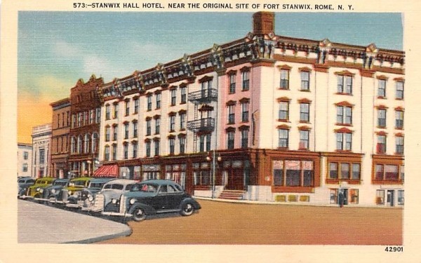 Stanwix Hall Hotel Rome, New York Postcard
