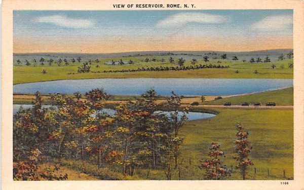 Reservoir Rome, New York Postcard