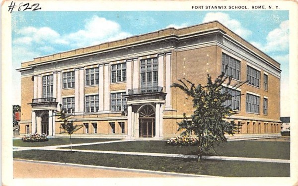 Fort Stanwix School Rome, New York Postcard