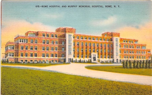 Rome Hospital & Murphy Memorial Hospital New York Postcard