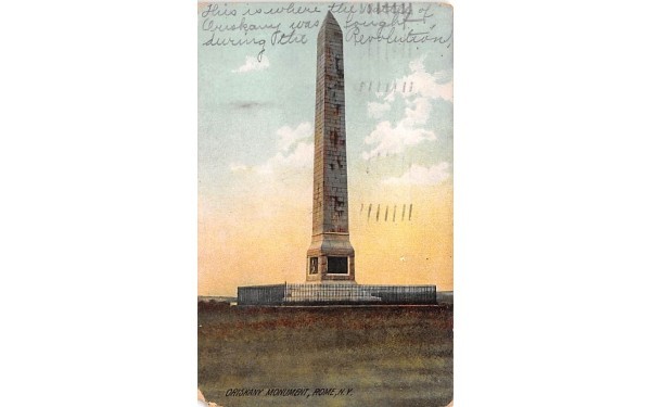 Oriskany Monument Rome, New York Postcard