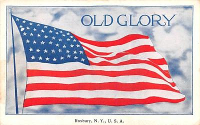 Old Glory Roxbury, New York Postcard