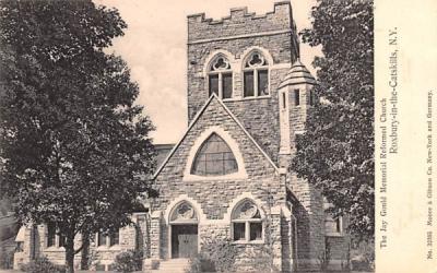 Jay Gould Memorial Reformed Church Roxbury, New York Postcard