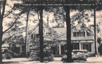 Kirkside home of Mrs Helen Shepard Roxbury, New York Postcard