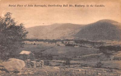 Burial Place of John Burroughs Roxbury, New York Postcard