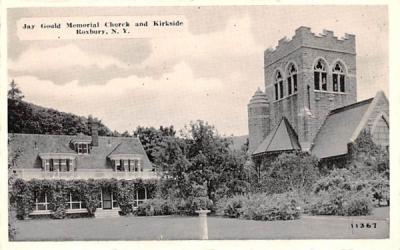 Jay Gould Memorial Church & Kirkside Roxbury, New York Postcard