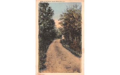 Road to Katrina Falls Rock Hill, New York Postcard
