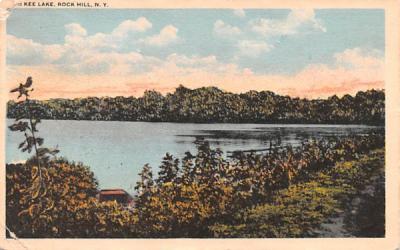McKee Lake Rock Hill, New York Postcard