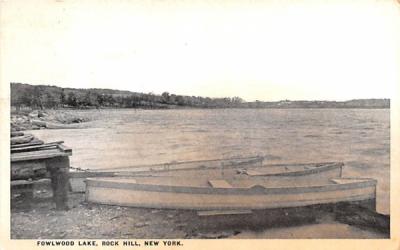Fowlwood Lake Rock Hill, New York Postcard