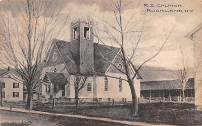 ME Church Rockland, New York Postcard