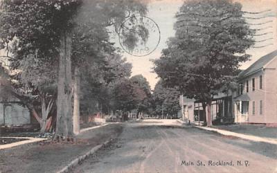 Main Street Rockland, New York Postcard