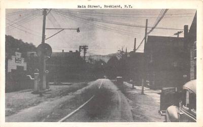 Main Street Rockland, New York Postcard