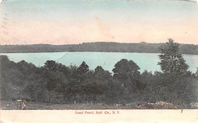 Sand Pond Roscoe, New York Postcard