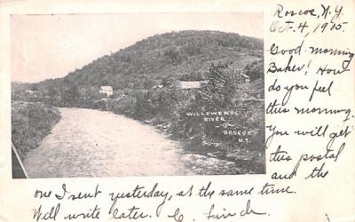 Willowemoc River Roscoe, New York Postcard