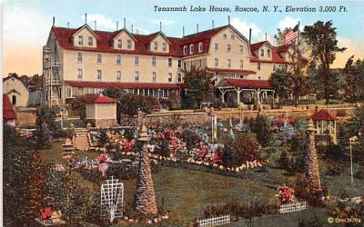Tenannah Lake House Roscoe, New York Postcard