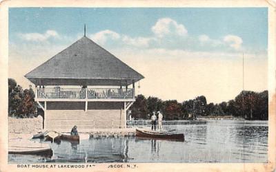 Boat House at Lakewood Farm Roscoe, New York Postcard