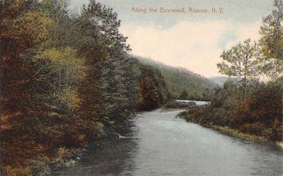 Along the Beaverkill Roscoe, New York Postcard