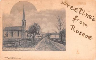Greetings From Roscoe, New York Postcard