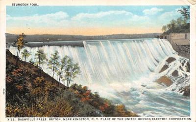 Sturgeon Pool, Dashville Falls Rifton, New York Postcard