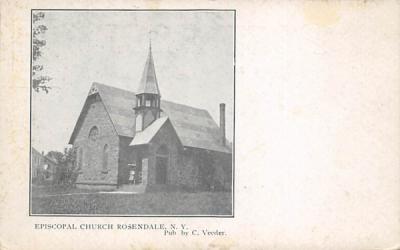 Episcopal Church Rosendale, New York Postcard