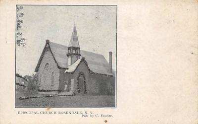 Episcopal Church Rosendale, New York Postcard