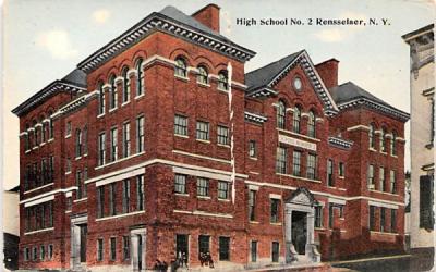 High School Rensselaer, New York Postcard